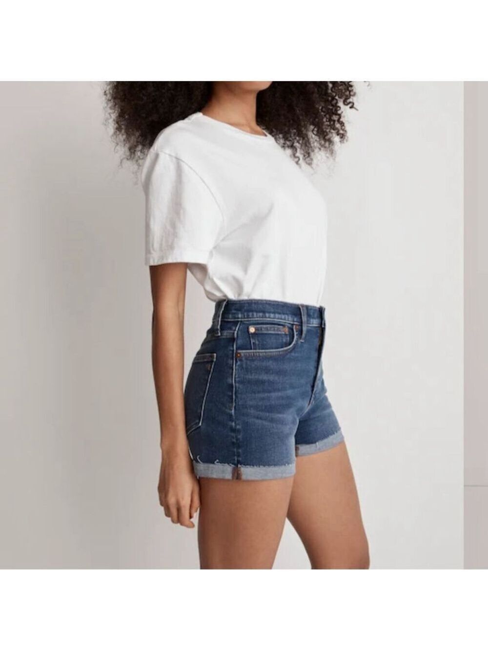 Madewell High-rise Rise Denim Shorts Women's Size 33 5" Inseam Blie Jean